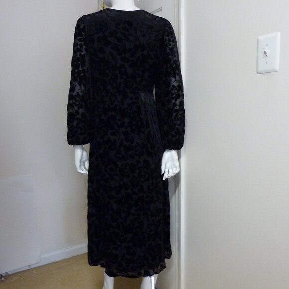 Johnny Was Wynnter Silk-Blend Midi Dress - Picture 6 of 7